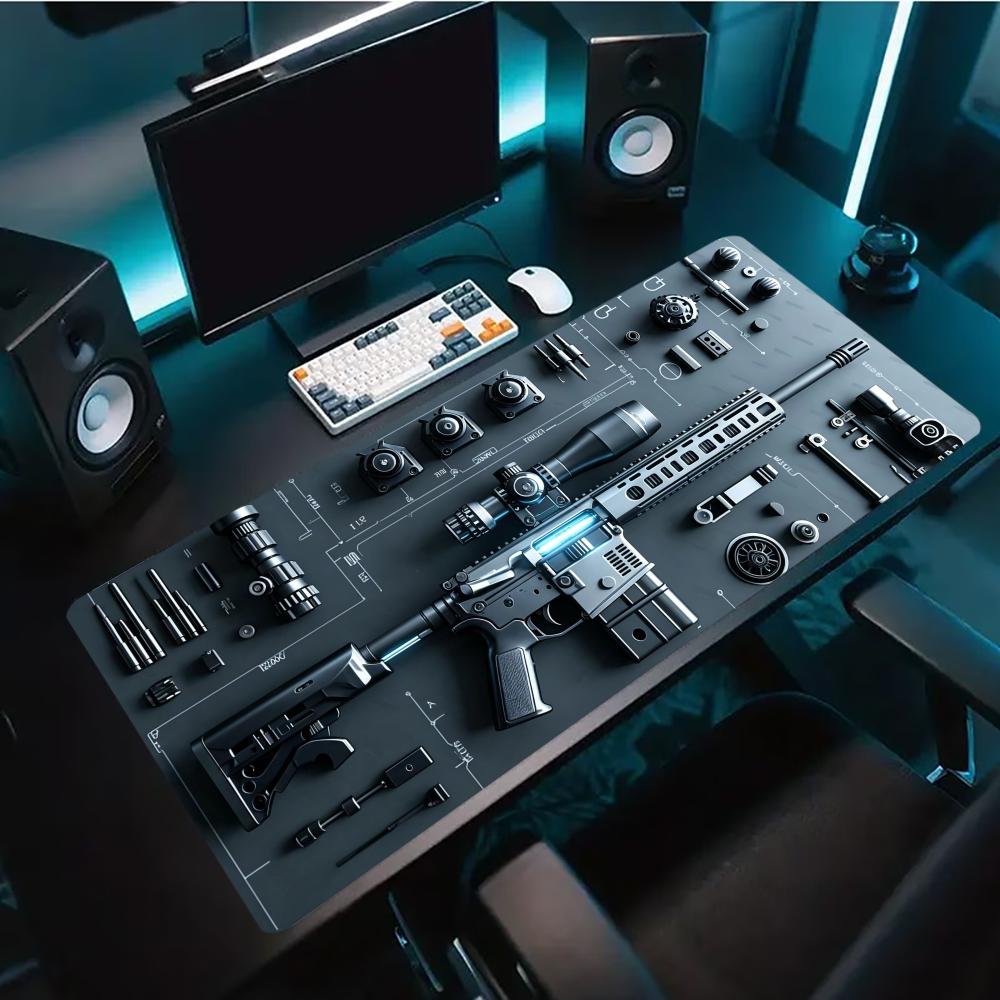 Tech Office Layout - Industrial Tech Layout Extended Gaming Mouse
