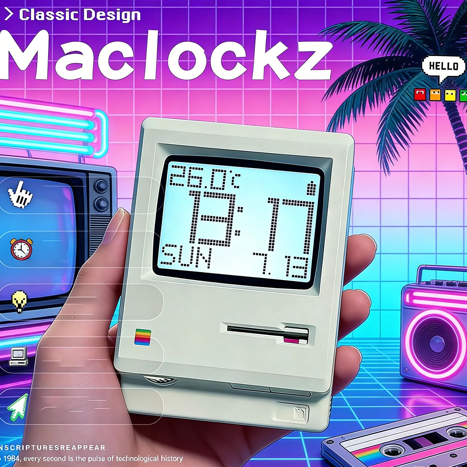 Retro Nostalgic Maclock Alarm  - огляд і ціна Office Tech Decor