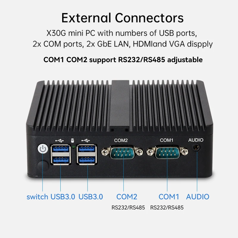 Intel Celeron Fanless Industri - огляд і ціна Thin Client Mini Pc