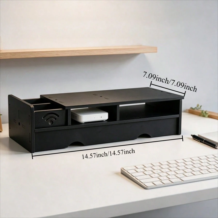 Black Matte WiFi Router Storag - огляд і ціна Office Tech For Home