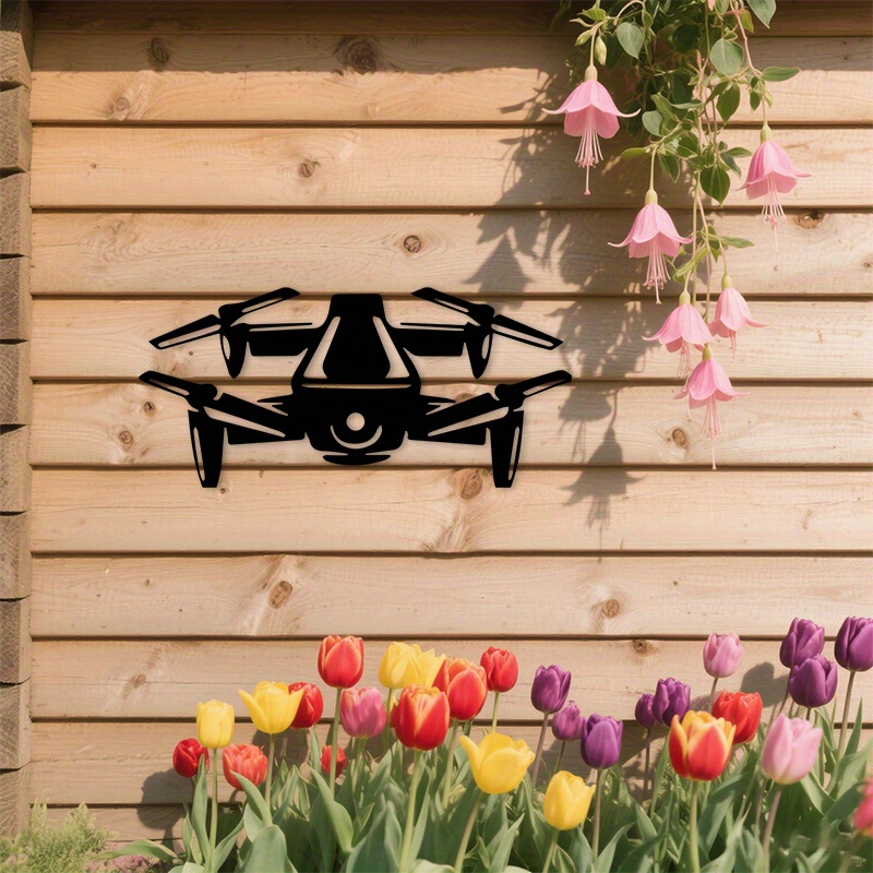 2D Flat Drone Silhouette Metal - огляд і ціна Office Tech Decor