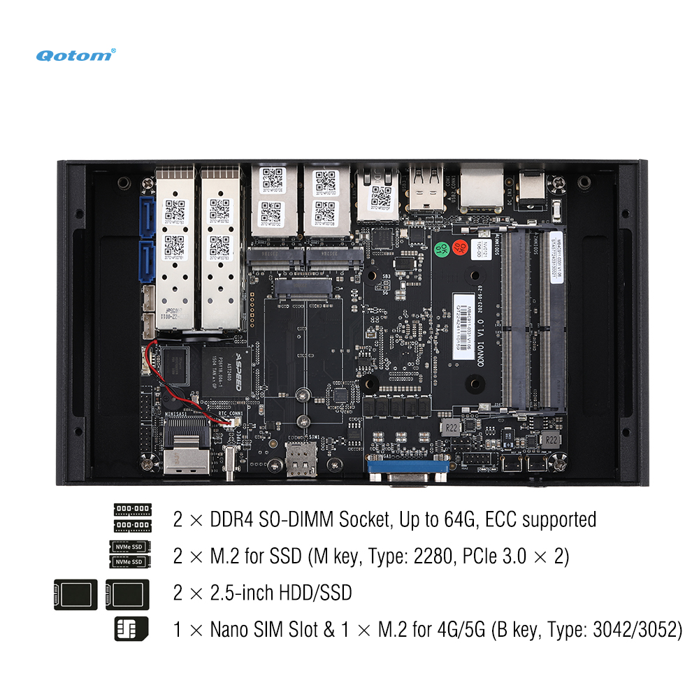 Mini PC Q20300G9 CPU Atom C300 - огляд і ціна Thin Client Mini Pc
