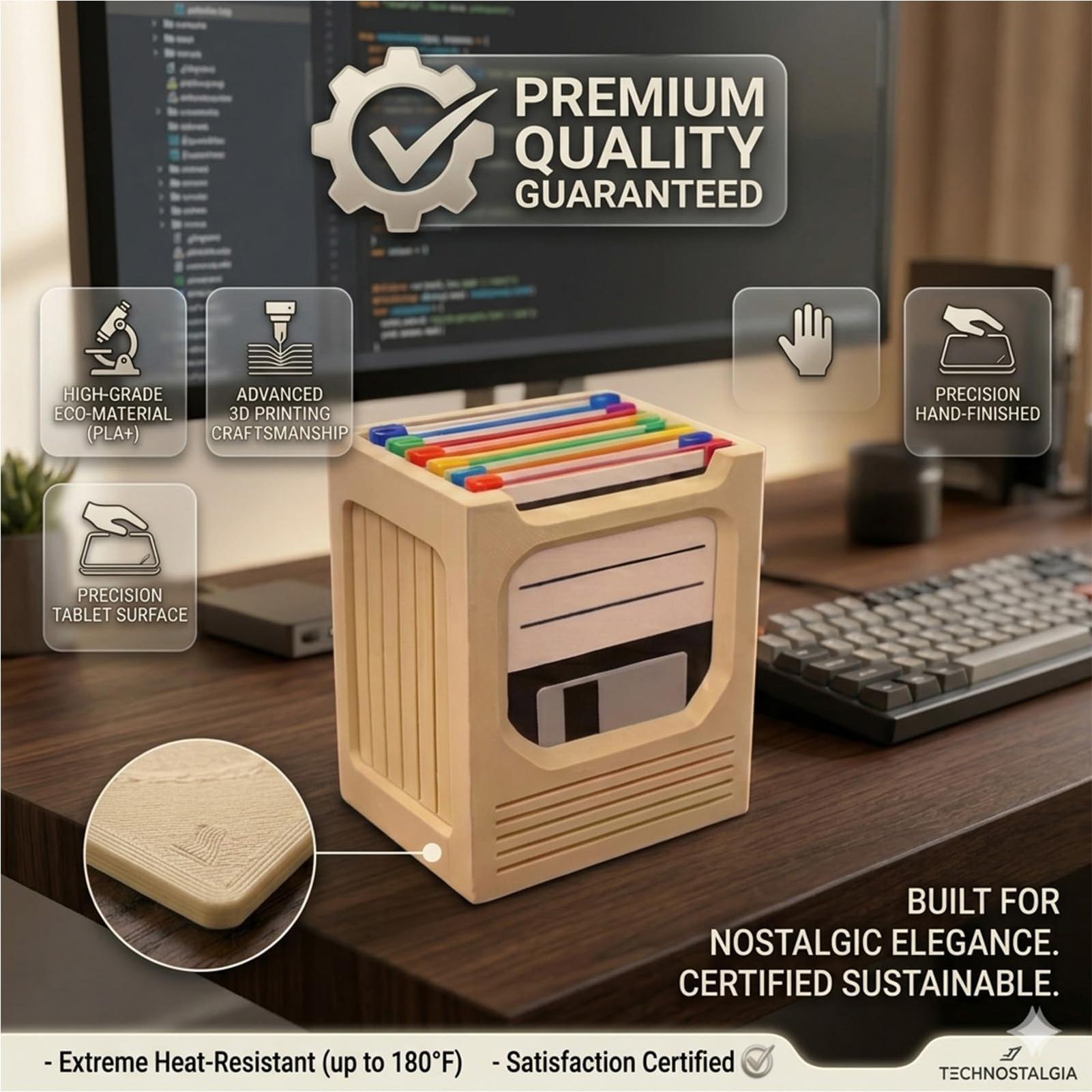 Retro Tech Coaster Holder Set  - огляд і ціна Office Tech For Home