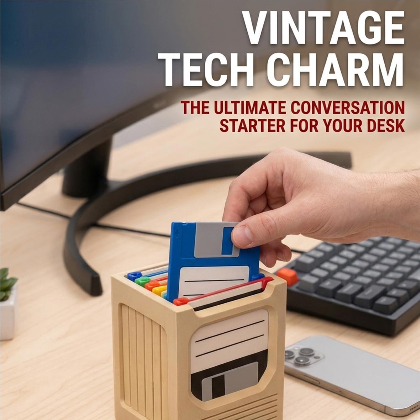 Retro Tech Coaster Holder Set  - огляд і ціна Office Tech For Home